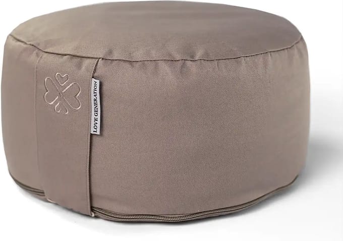 Love Generation - Meditatiekussen - Rond - Taupe