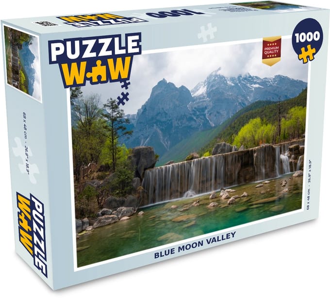 Puzzel Waterval - Amerika - Blue Moon Valley - Legpuzzel - Puzzel 1000 stukjes volwassenen