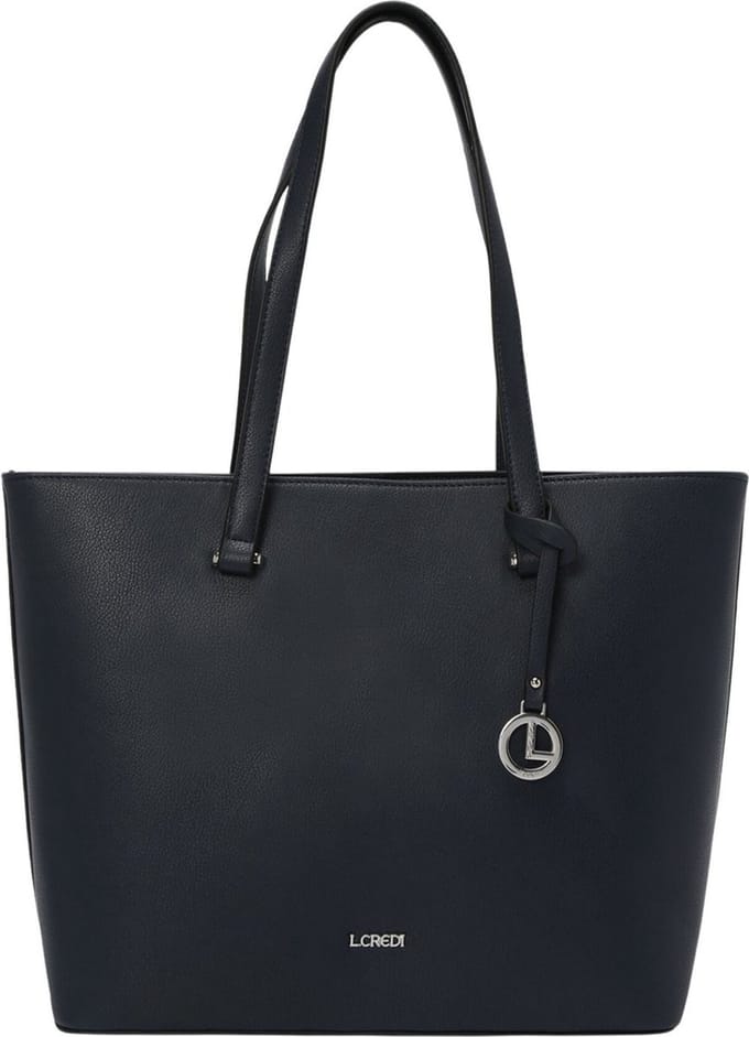 L.CREDI shopper Filippa Shopper Navy donkerblauw