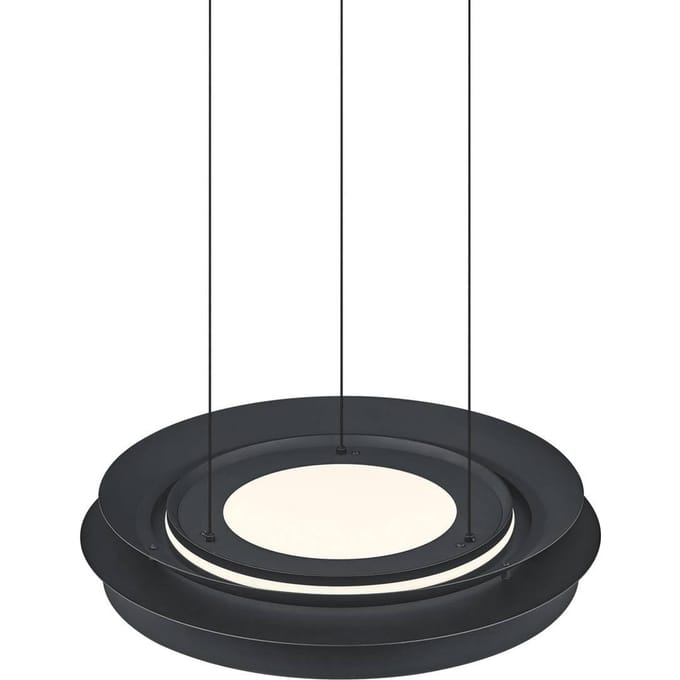 HELL LED hanglamp Lys, zwart, Ø 45 cm, CCT, afstandsbediening