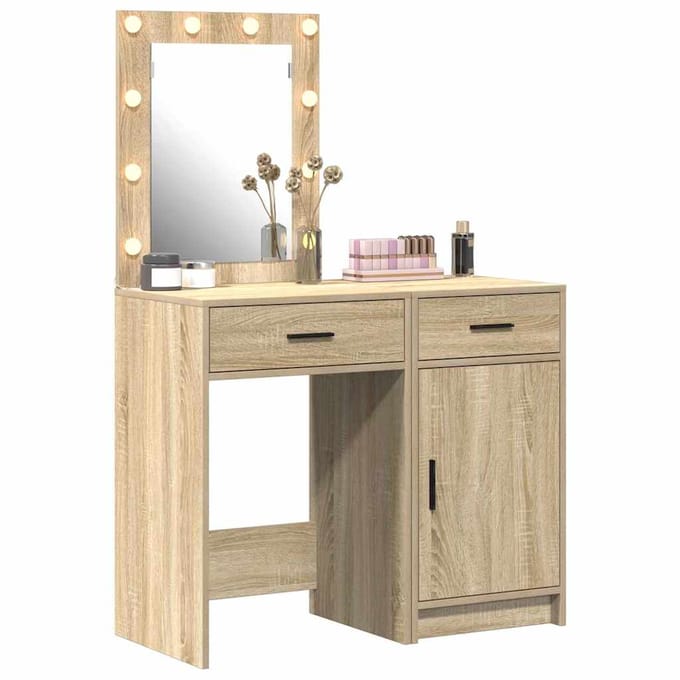 vidaXL - Kaptafel - 2 - st - Bruin - 50 - x - 41 - x - 135 - cm - Bewerkt - hout
