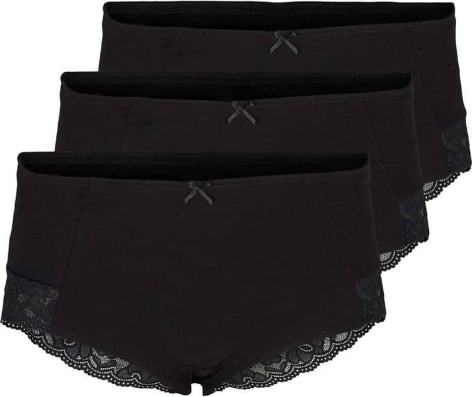 Hipster Ondergoed - Dames slips - Dagelijks Draagcomfort - Zachte Elastische Band - Maat 48 - Zwart