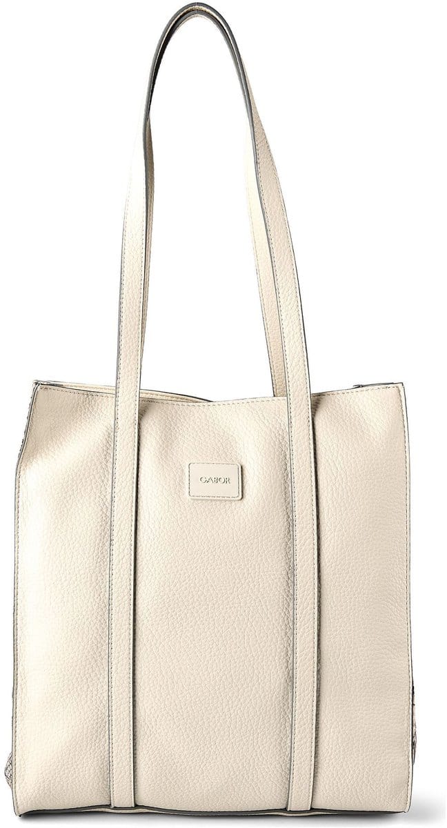 Gabor shopper Elfie Luxe Zip Tote Bag Snake Beige crème
