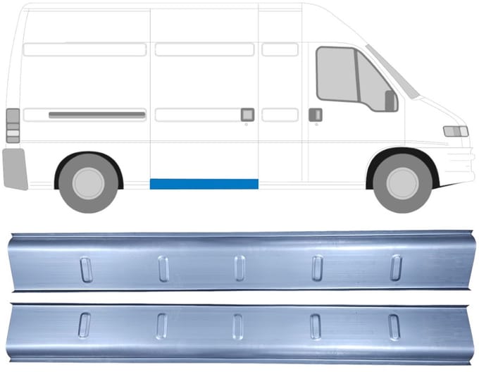 Binnenste reparatie dorpel voor Citroen Jumper 1994-2006 / Links + Rechts / Set