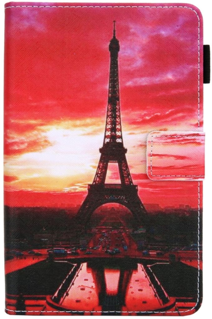 Luxe Bescherm-Etui Hoes Map geschikt voor Samsung Galaxy Tab A9 Plus - 11" - Parijs - Eiffeltoren