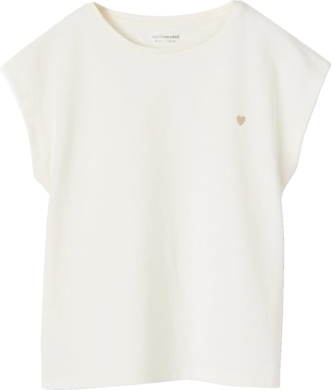 Vertbaudet Effen Basics meisjesshirt met korte mouwen