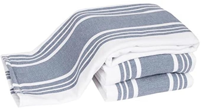 Omkeerbare schotelhanddoeken set van 3 - 100% absorberend katoen