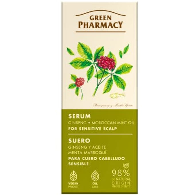 Green Pharmacy Ginseng And Morrocan Mint Oil Serum For Sensitive Scalp 100 ml
