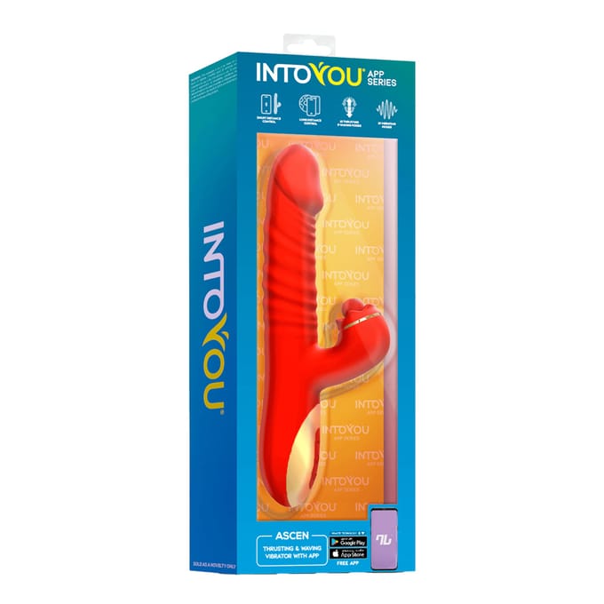 Intoyou - Ascen - Rabbit Vibrator - Stotende en Oscillerende Rabbit Vibrator met App Control - Rood