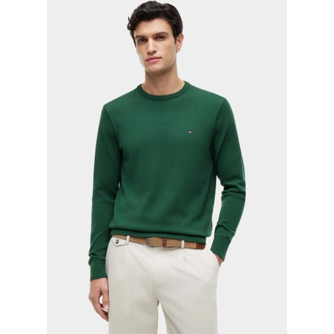 Tommy Hilfiger Essential Seasonal Cotton Street Green Taglia: S | Maglioni a maglia Outlet | Uomo | Verde