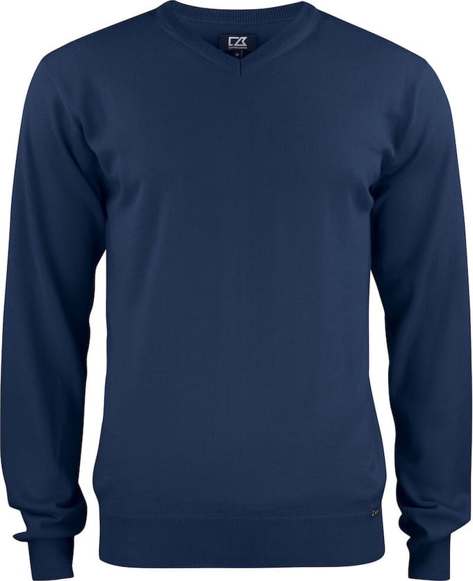 Cutter & Buck Everett V-neck Heren 355430 - Dark Navy - S
