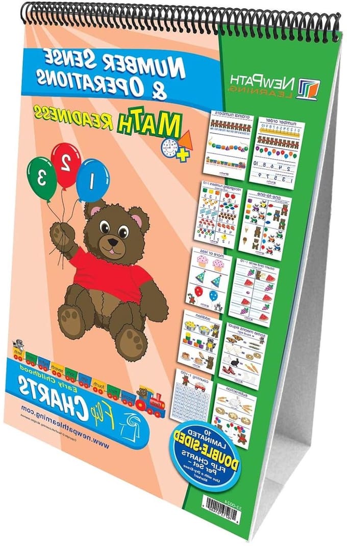 Leer Flip Chart Set - Nummer Sense - Basisvaardigheden Leren - Dubbelzijdig Gelamineerd - 45 x 30 cm - Multicolor