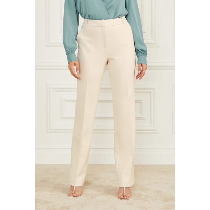 GUESS Marciano By  Jenny Pant Eggshell Ecru Taglia: 44 | Pantaloni da completo Outlet | Donna | Marrone