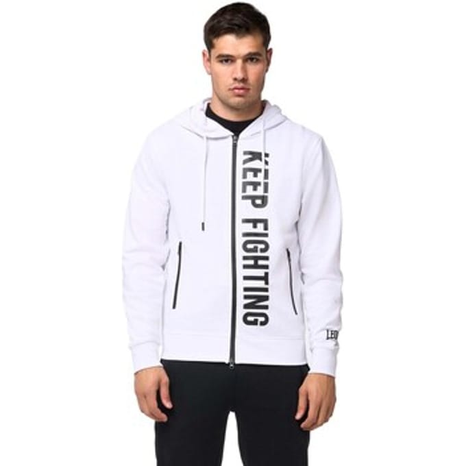 Capuchon sweaters Leone 1947 Man Hoody Full Zip B W