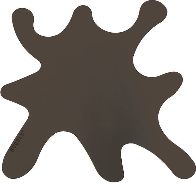 NOOBLU SPLASH onderzetters 15 x 15 cm - Kleur: Chocolate brown, Aantal: set van 4