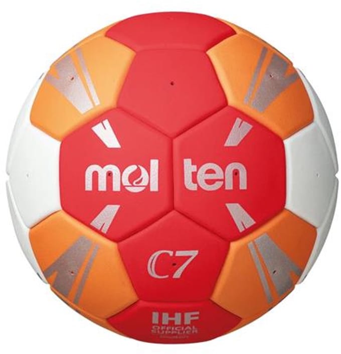 Molten C7 handbal - rood/oranje/wit - maat 1 (jeugd)