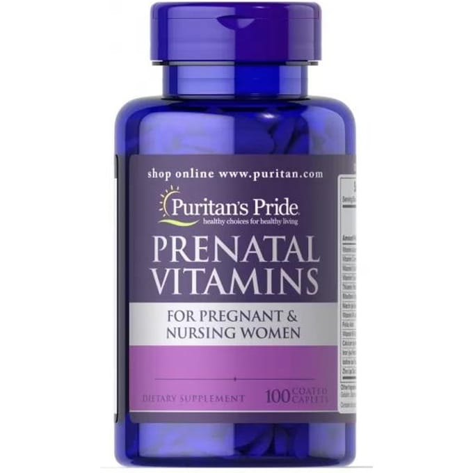 Puritan's Pride - Prenatale Vitamines, 100 Caplets