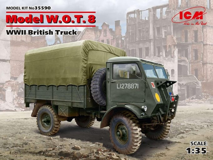 ICM Modelbouwpakket Militaire voertuigen - 35590 Model W.O.T. 8, WWII British Truck Plastic - 1:35 - Modelbouw