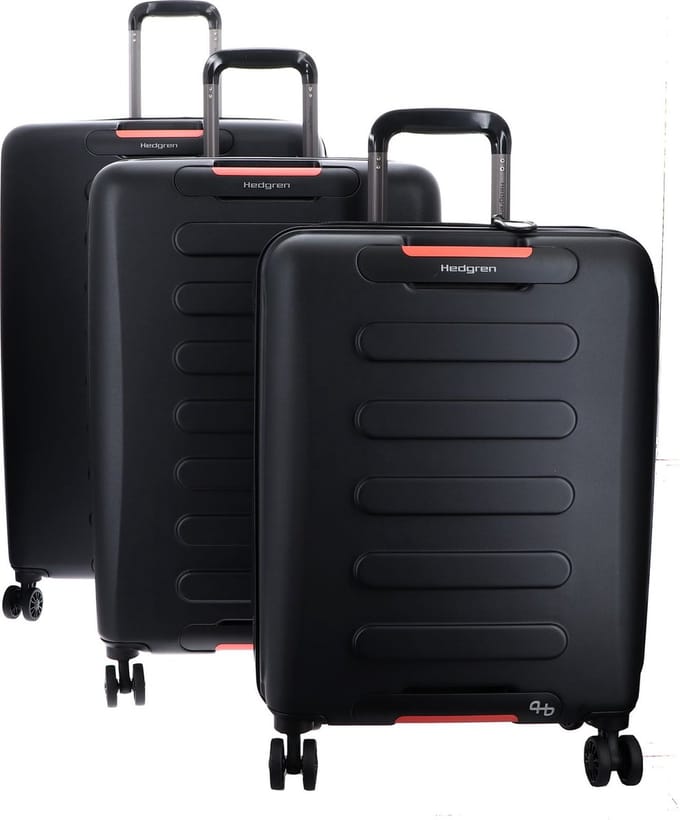 Hedgren Trolley Grip Nest Set Black Zwart 74cm