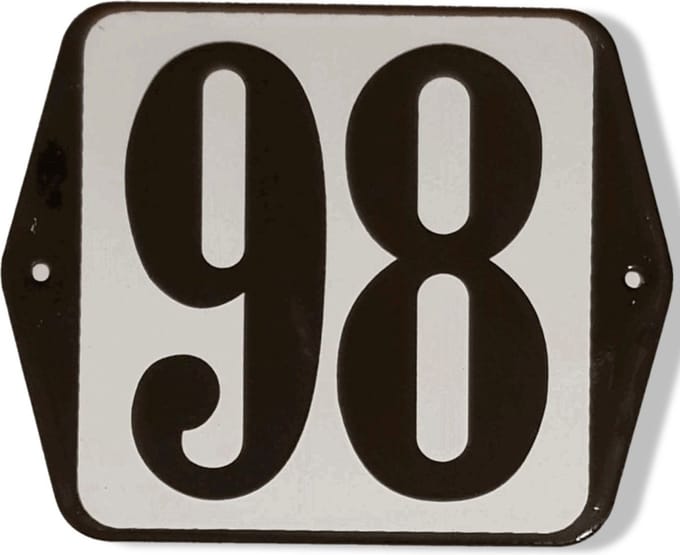 Huisnummer standaard nummer 98