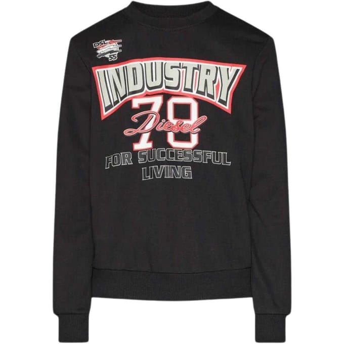 Diesel Unisex Volwassenen Industry 78 Logo Sweatshirt (Zwart)