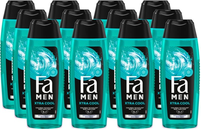 Fa Extreme Cool Douchegel 12x250ml - Voordeelverpakking