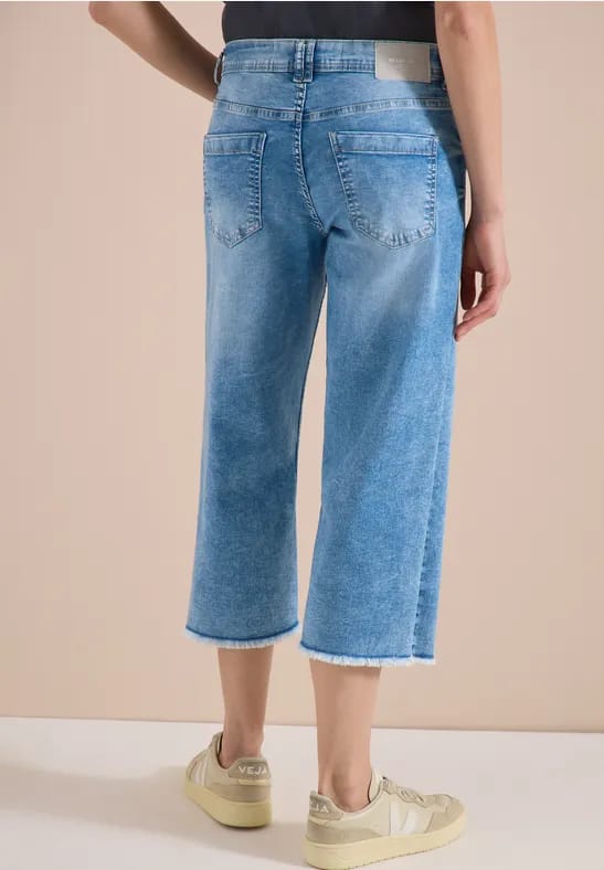 3/4 Wide Legs jeans in Loose Fit