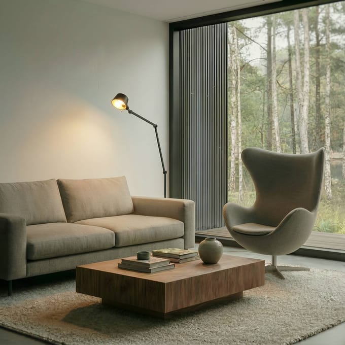 Lucande - vloerlamp - 1licht - Metaal - H: 216 cm - E27 - zwart, goud