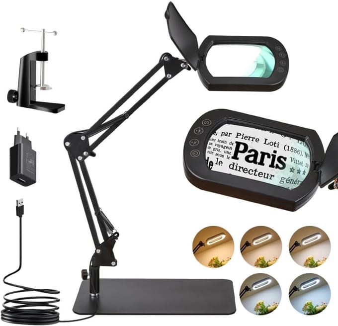 DailySupplies® Loeplamp met Standaard - Lamp met Led Verlichting
