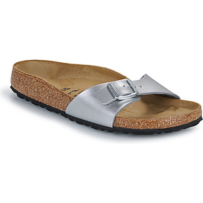 Birkenstock Madrid BF Silber Narrow Dames Slippers - Silver - Maat 37