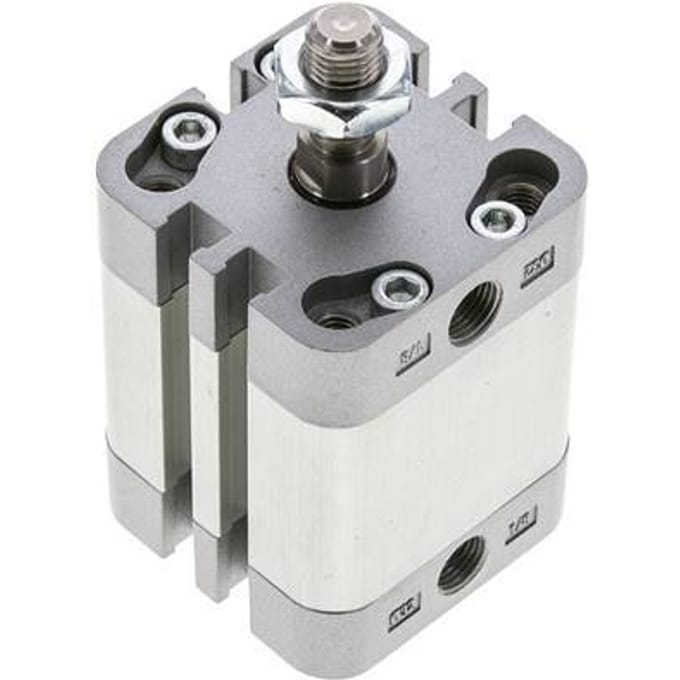 ISO 21287 Compacte Dubbelwerkende Cilinder 32-20mm - Magnetisch - Mannelijke Stang