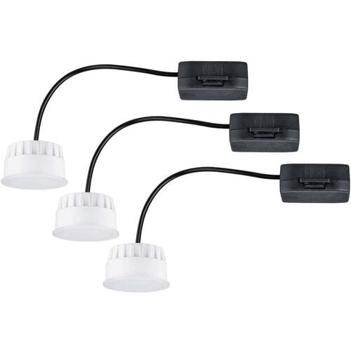 LED-module inbouwlamp Choose Coin Set van 3 rond 50 mm Coin 3x6W 3x470lm 230V 2700K Satijn