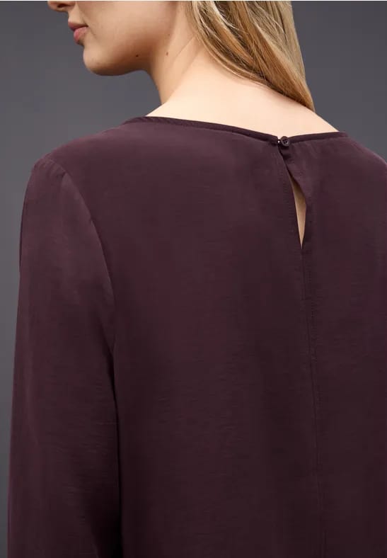 Blouse met gesmokte manchetten