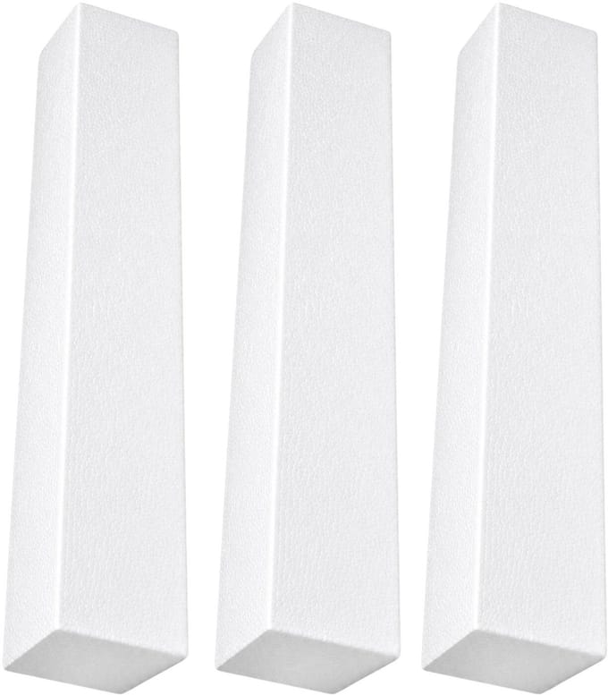 Piepschuim vormen - baksteen - 3x - 60 x 10 x 10 cm - styropor hobby / DIY vorm - basis knutselfiguren