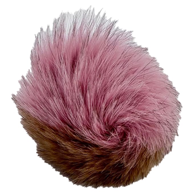 Fendi Pom Pom tashanger van veelkleurig vossenbont
