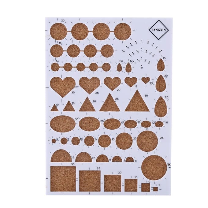 DIY Papier Ambachtsjabloonbord   Pincet   Spelden   Sleufpen Quilling Gereedschap Set (Wit) wit