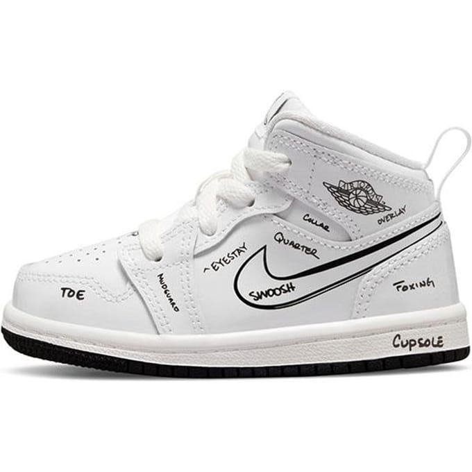 Air Jordan 1 Mid TD 'Schéma' 23.5 gray