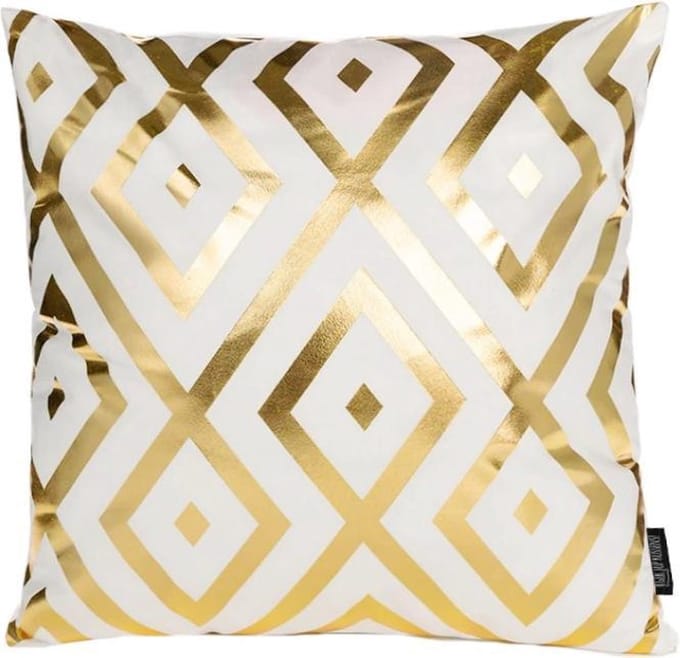 Leda Geometric Kussenhoes | Katoen / Polyester | 45 x 45 cm