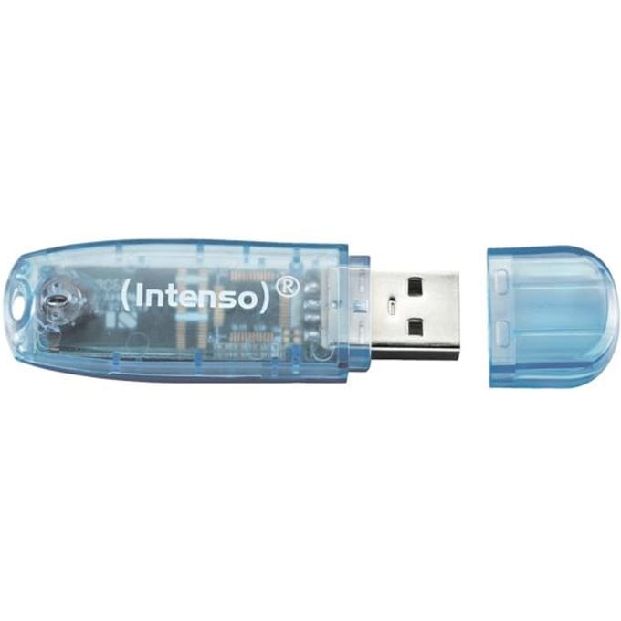 Intenso Rainbow Line USB Drive - Blauw - 4GB - USB-stick