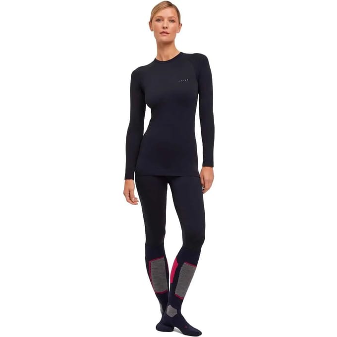 FALKE Warm Turtleneck sneldrogend functioneel functioneel shirt met lange mouwen dames zwart - maat S