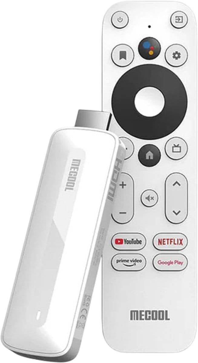 MeCool KD5 Chromecast – Android 11 TV Stick – Mediaplayer – Google TV Streamer – Netflix Gecertificeerd – Full HD – Wit