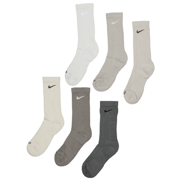 Nike Everyday Cushioned Crew 6 Pack Sokken Unisex - Grijs - Maat 34 - 38
