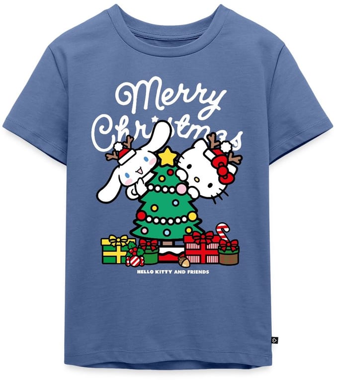 Hello Kitty En Cinnamoroll Kerstontwerp Premium T Shirt Kinderen