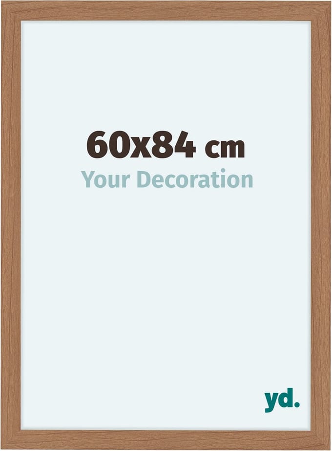 Your Decoration - Fotolijst 60x84 cm - MDF - Notenhout Licht - Como