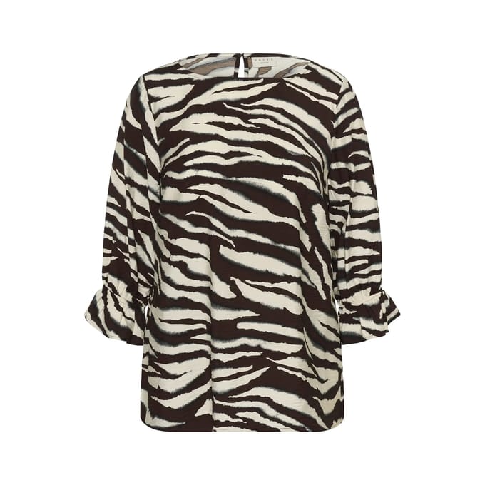 Damesblouse met lange mouwen KAFFE Curve Vika
