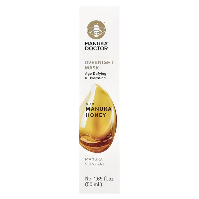 Manuka Doctor, Nachtmasker met Manukahoning, 1,69 fl oz (50 ml) white