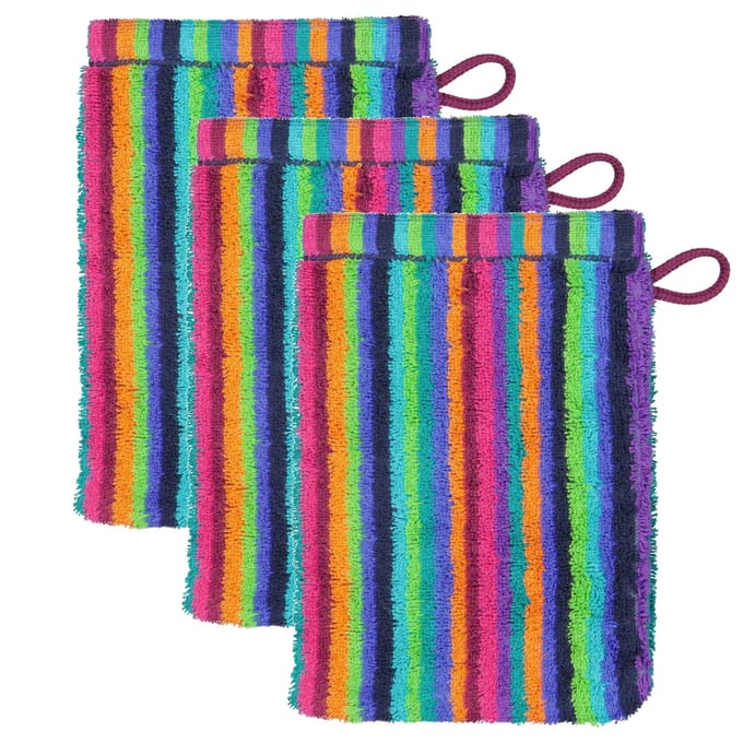 Cawoe Flanel Life Style Stripes Een maat, 16x22 Set van 3