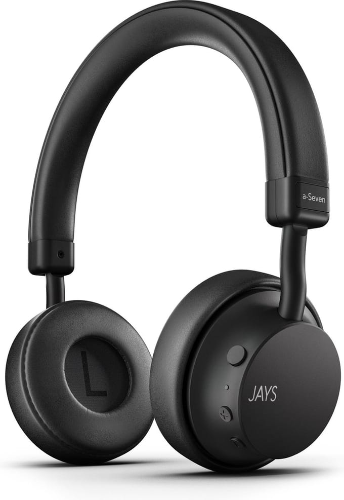 Jays - Headphone a-Seven Wireless On-Ear Headphones - Black