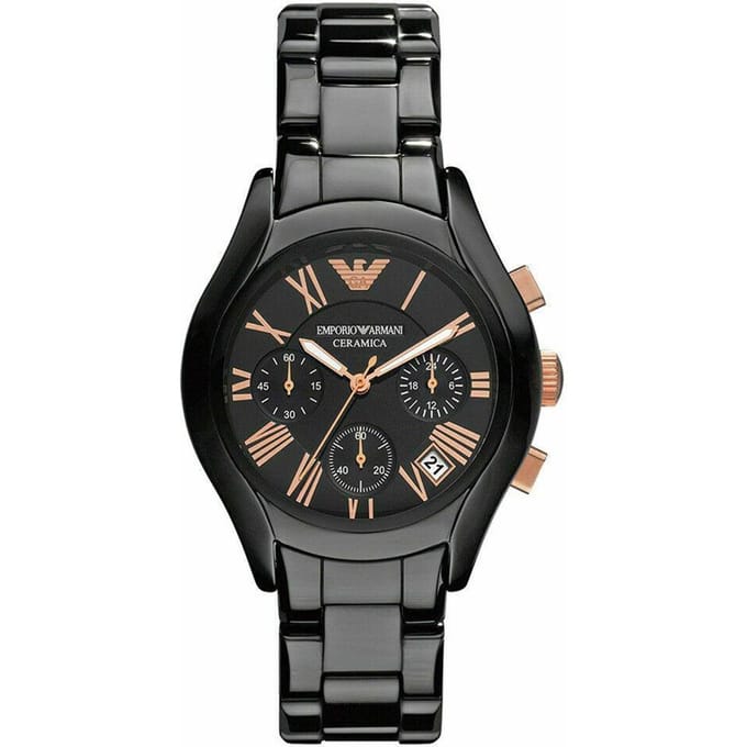 Emporio Armani AR1411 Zwart Ceramisch Dameshorloge
