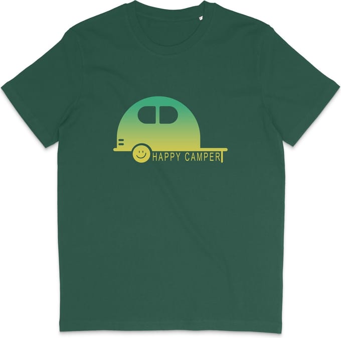 Dames T Shirt Heren - Caravan Kamperen - Groen - M